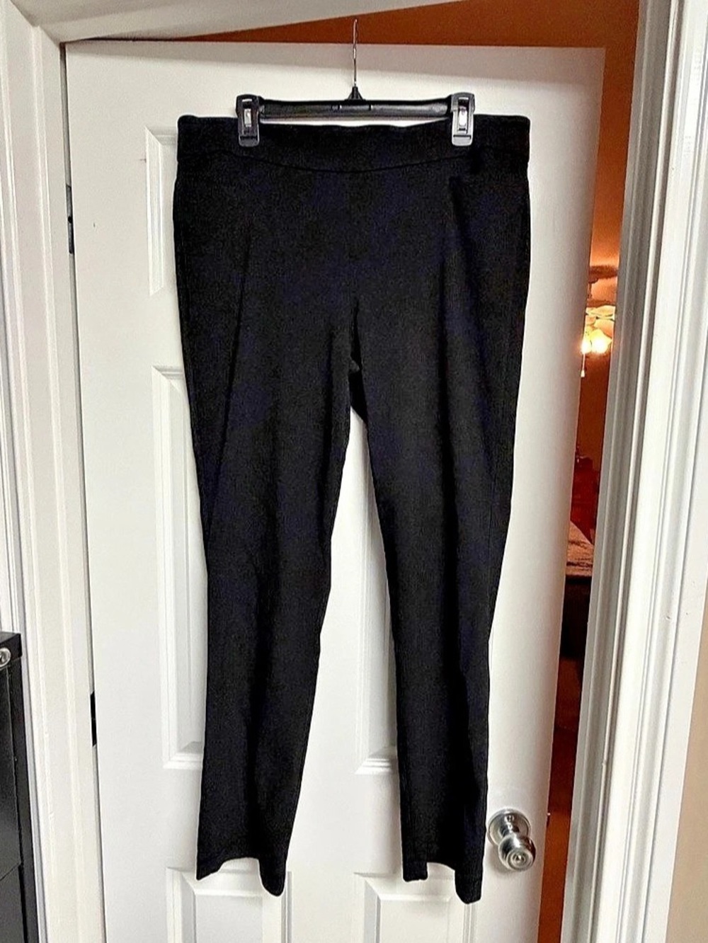 Liz Claiborne Black trouser pants Size 14 Elastic Waist Pull on business